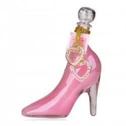 CHAUSSURE 350ml, Rose nacré, déco : cordelette coeur