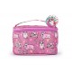 Trousse de toilette vanity en PVC pailleté CHIEN (15x10.5x10 cm)