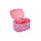 Trousse de toilette vanity en PVC pailleté CHIEN (15x10.5x10 cm)