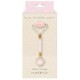 Rouleau de massage visage quartz rose