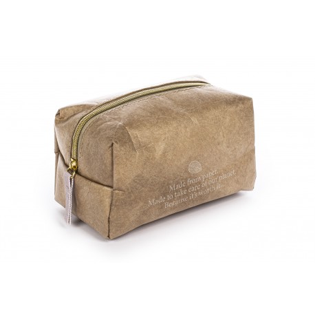 Trousse de toilette beige