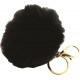 Porte Clés Pompon Noir
