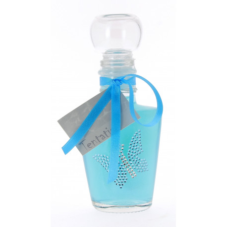 LULU 95 ml, Bleu aqua métallique, déco : Stiker Papillon