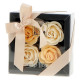 Coffret contenant 4x4g Roses en papier de savon