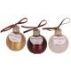 BOULE 250 ml Transparent à paillettes étoiles/Or métallique/Bordeaux nacré paill tentation cosmetic