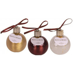 BOULE 250 ml Transparent à paillettes étoiles/Or métallique/Bordeaux nacré paill tentation cosmetic