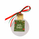BOULE 240 ml Rouge pailleté/Transparent cristalline