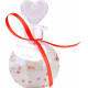 JADE 250ml Transparent à paillettes coeurs rouges