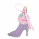 CHAUSSURE 40ml, Violet nacré, déco : Ruban effet dentelle rose