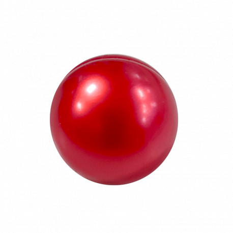 Perle ronde Rouge nacré